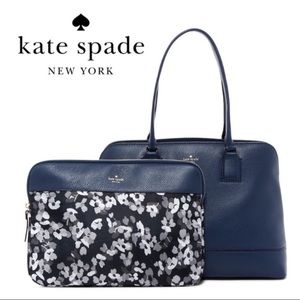 NWT Kate Spade Leather Laptop Tote & laptop Sleeve